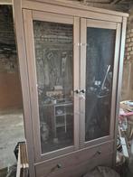Ikea vitrinekast hemnes taupe, Huis en Inrichting, Ophalen, Zo goed als nieuw