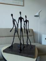 Groot Bronzen Beeld naar Giacometti Three Men Walking, Ophalen of Verzenden