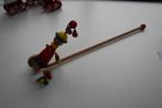 Houten clowntje om te duwen, Enlèvement, Utilisé, Jouet à Pousser ou Tirer
