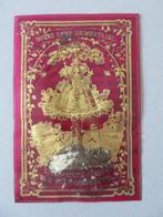 carte de dévotion ancienne en plastique rose O.L.V. Scherpen, Collections, Religion, Comme neuf, Carte ou Gravure, Enlèvement ou Envoi