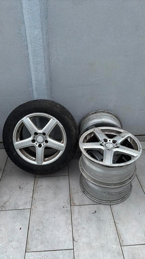 Jantes Mercedes 18 pouces – 5 branches – Original Mercedes, Auto-onderdelen, Banden en Velgen, Velg(en), 18 inch, Ophalen