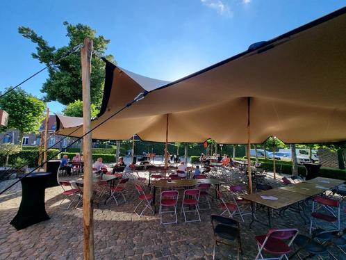 Stretchtent huren €315,- per week 4,5, x 6 ook (huur)koop, Tuin en Terras, Partytenten, Zo goed als nieuw, Partytent, 2 meter of meer