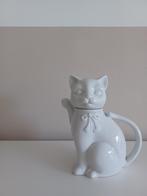 Purrfect kannetje/theepot, porselein. Kattenfiguur. Vintage, Overige typen, Nieuw, Ophalen of Verzenden, Effen