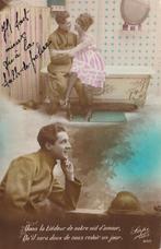 MILITAIR  FANTASIE -  Liefdesnestje  + 100 Jaar Oud !!, Verzamelen, Postkaarten | Themakaarten, Verzenden, 1920 tot 1940, Gelopen