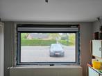 Vast aluminium raam,, 3 dubbel glas en voorzet rolluik, Doe-het-zelf en Bouw, Ophalen, Zo goed als nieuw