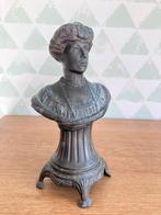 Metalen buste Koningin Elisabeth, Antiek en Kunst, Ophalen of Verzenden, Brons
