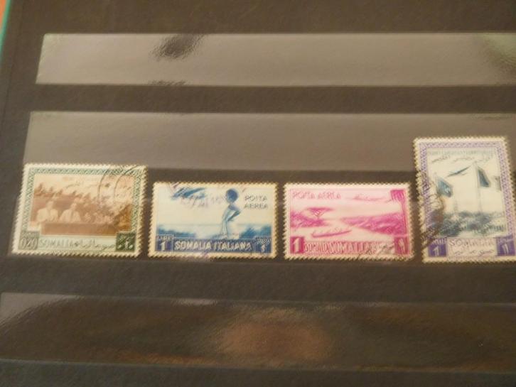 4 postzegels van Italiaans Somalië, Postzegels en Munten, Postzegels | Afrika, Gestempeld, Ophalen of Verzenden