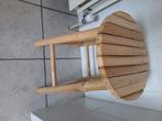 Houten krukje met bamboe, Ophalen, Zo goed als nieuw, Hout