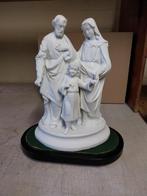 Jozef, Maria & Jezus beeld op voet, Antiek en Kunst, Antiek | Religieuze voorwerpen, Ophalen of Verzenden