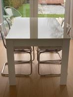 Table à manger laquée blanc sans les chaises, Maison & Meubles, Utilisé