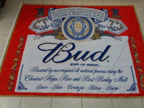 drapeau : Bud king of Beers Authentique, Collections, Marques de bière, Neuf, Enlèvement
