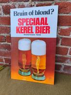 Carton publicitaire spéciaal kerel bier ( no plaque émaillée, Collections, Marques & Objets publicitaires, Enlèvement ou Envoi