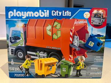 Playmobil City Life Afval recycling truck - 70200: compleet! beschikbaar voor biedingen