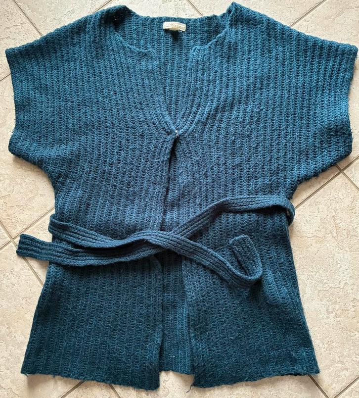 Gilet sans manche Sfera - bleu petrole ? - T. M - utilité, Kleding | Dames, Bodywarmers, Gedragen, Maat 38/40 (M), Blauw, Ophalen of Verzenden