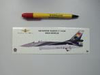 Sticker F-16 Solo Display Belgian Air Force, Enlèvement ou Envoi