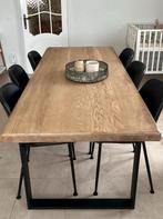 6 eetkamerstoelen zwart kunstleder, Ophalen, Zwart, Leer, Zo goed als nieuw
