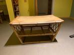 Bamboe tafel/schapje, Huis en Inrichting, Tafels | Sidetables, Overige materialen, Gebruikt, 50 tot 100 cm, Bamboe / Rotan