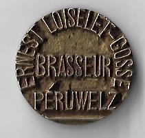 Unieke oude stempel BRASSEUR ERNEST LOISELET-GOSSE PERUWELZ, Verzamelen, Biermerken, Ophalen of Verzenden