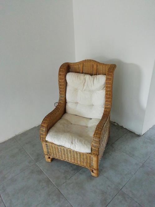 Rotan zetel, Huis en Inrichting, Zetels | Zetels, Zo goed als nieuw, Eenpersoons, Minder dan 150 cm, Minder dan 75 cm, Riet of Rotan