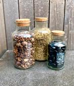 3 Decoratieve flessen met steentjes, Huis en Inrichting, Ophalen of Verzenden, Zo goed als nieuw