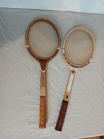 2 raquettes anciennes en bois, Sports & Fitness, Tennis, Enlèvement ou Envoi, Comme neuf