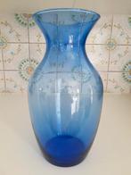 Vaas - blauw, Maison & Meubles, Accessoires pour la Maison | Vases, Moins de 50 cm, Comme neuf, Verre, Enlèvement