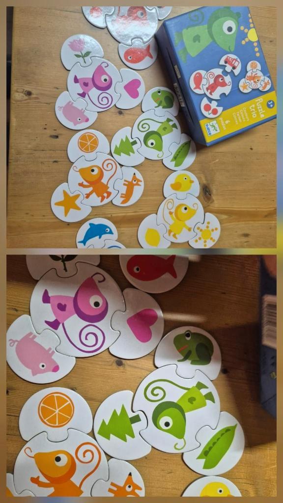 Puzzle Trio - Edouard Manceau : Les couleurs, Enfants & Bébés, Jouets | Puzzles pour enfants, Utilisé, 6 mois à 2 ans, 10 à 50 pièces