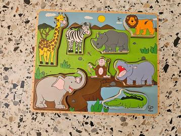 Set van houten legpuzzels (oa Hape) beschikbaar voor biedingen