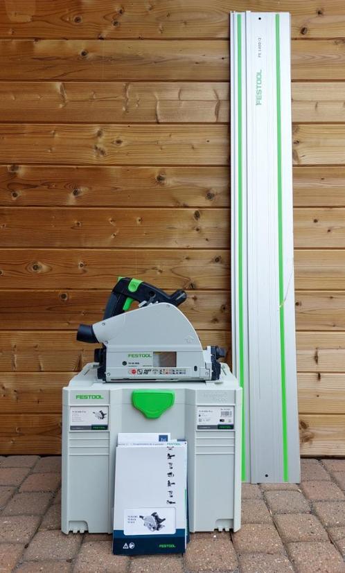 Festool Invalzaag TS 55 EBQ-Plus + geleiderail FS 1400, Doe-het-zelf en Bouw, Gereedschap | Zaagmachines, Zo goed als nieuw, Invalzaag