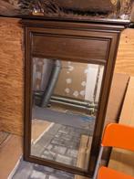 antieke houten spiegel, Antiek en Kunst, Ophalen, Rechthoekig, 50 tot 100 cm, 100 tot 150 cm