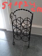 Wijnrekje  smeedijzer, Huis en Inrichting, Woonaccessoires | Wijnrekken, Ophalen, Zo goed als nieuw