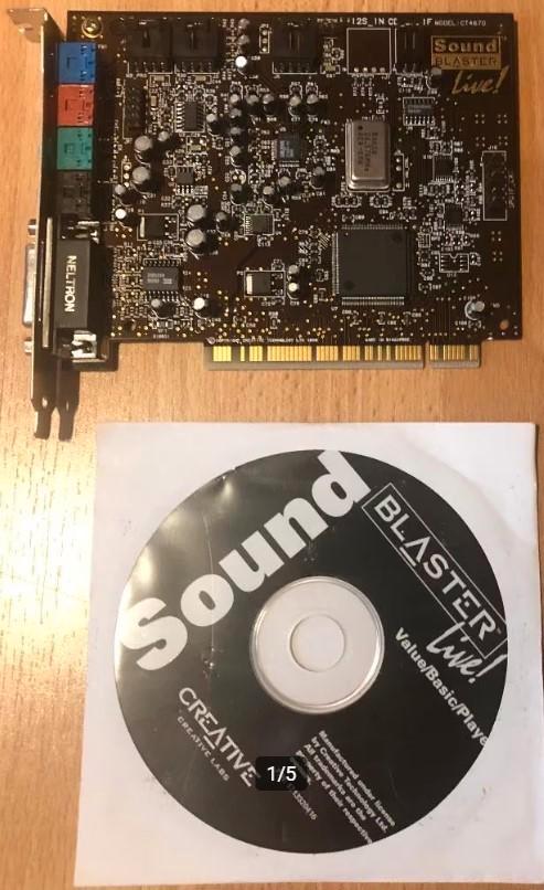 Creative Labs Sound Blaster Live! (CT4670) (NIEUW), Computers en Software, Geluidskaarten, Nieuw, Intern, Ophalen