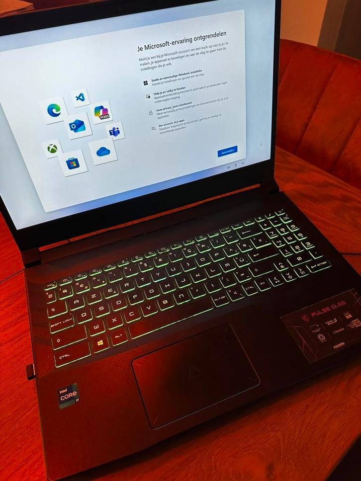 MSI Gaming GL66 11UEK-006BE Pulse, Computers en Software, Windows Laptops, 15 inch, SSD, 2 tot 3 Ghz, 16 GB, Gaming, Ophalen