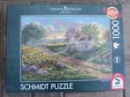 Puzzle Schmidt des champs de tournesols de Thomas Kinkade, Comme neuf, 500 à 1500 pièces, Puzzle, Enlèvement ou Envoi