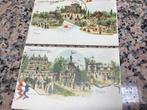 Lot 2 oude postkaarten Wereldtentoonstelling Parijs 1900, Verzamelen, Ophalen of Verzenden, Voor 1920, Ongelopen, Feest(dag)