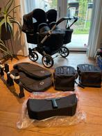 MOET ZSM WEG! Bugaboo Donkey 3 Twin 2021 Black Kinderwagen, Verstelbare duwstang, Bugaboo, Zo goed als nieuw, Ophalen