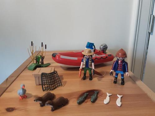 PLaymobil stropers met boot en dieren, Kinderen en Baby's, Speelgoed | Playmobil, Zo goed als nieuw, Complete set, Ophalen of Verzenden