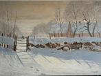 Schilderij winter, Ophalen