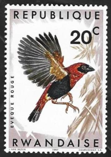 1 Postzegel Rwanda 1967 Vogels beschikbaar voor biedingen