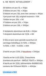 IJzeren vat 225L x 4 =30€/st + 5L-10L container met tuit, Tuin en Terras, Regentonnen, Ophalen of Verzenden, Zo goed als nieuw