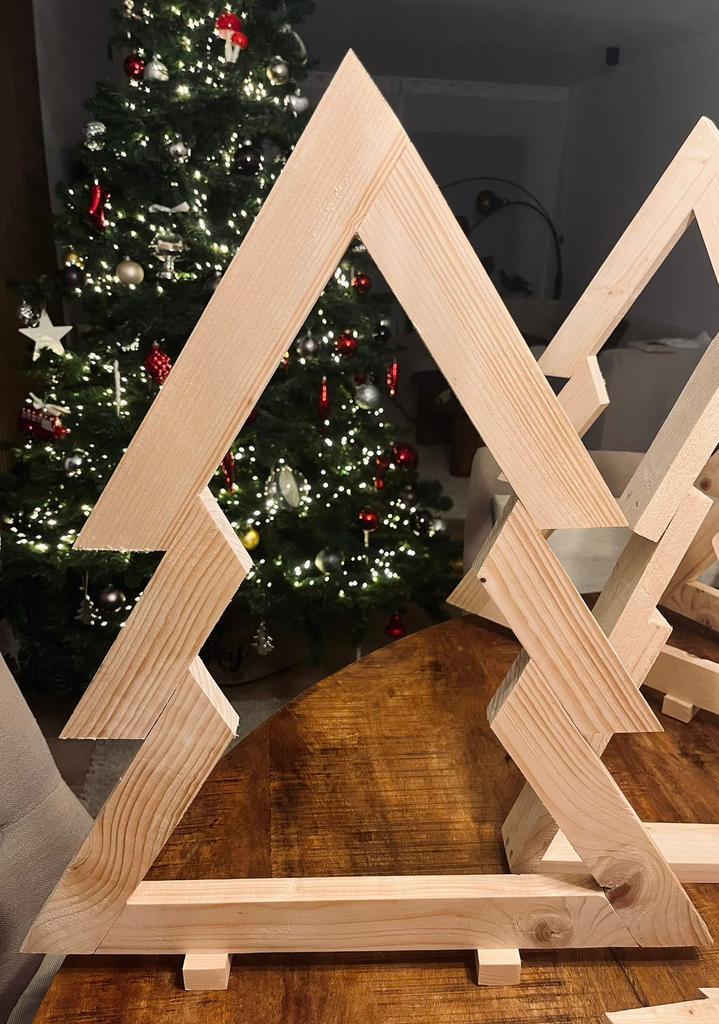 Handgemaakte Houten Kerstbomen – Unieke Eyecatchers, Tuin en Terras, Brandhout, Ophalen of Verzenden