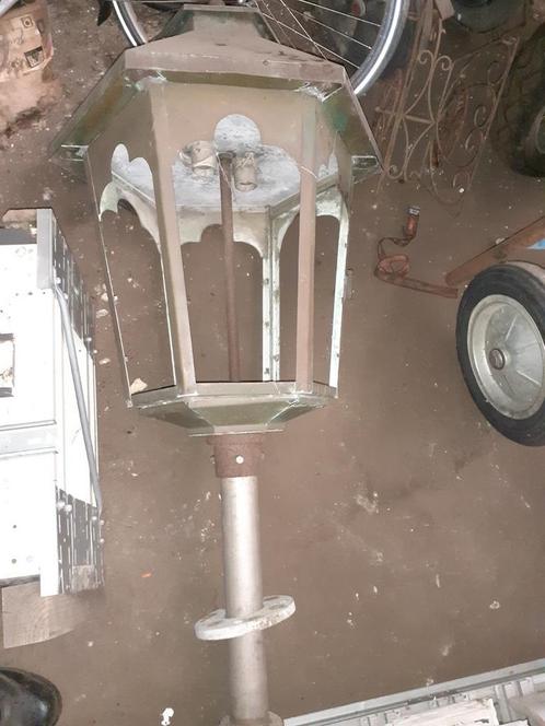 Ancienne lampe public de rue en cuivre, Tuin en Terras, Buitenverlichting, Zo goed als nieuw, Ophalen