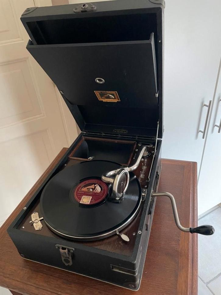 Grammofoon His Masters Voice, Antiek en Kunst, Curiosa en Brocante, Ophalen of Verzenden