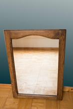 miroir en bois de chêne, Rectangulaire, Enlèvement ou Envoi, Moins de 100 cm, 50 à 75 cm