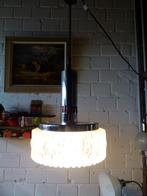 vintage space age hanglamp Lita France, Ophalen, 50 tot 75 cm, Zo goed als nieuw, Glas