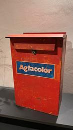 Boîte aux lettres en métal couleur Agfa., Enlèvement ou Envoi, Utilisé, Ustensile