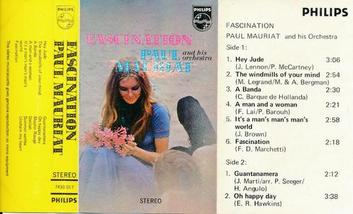 Cassette audio « Fasination » Paul Mauriat, CD & DVD, Cassettes audio, Utilisé, Originale, 1 cassette audio, Enlèvement ou Envoi