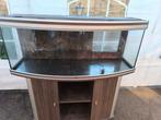 Compleet aquarium ( curved), Dieren en Toebehoren, Vissen | Aquaria en Toebehoren, Ophalen, Gebruikt, Leeg aquarium
