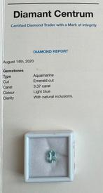 Aigue-marine light blue 3,37 carats 💍🎁, Enlèvement, Comme neuf