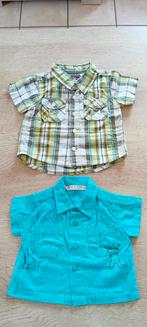 2 shirts voor jongens maat 62 (3 maanden), Nieuw, Ophalen of Verzenden, Overhemdje of Bloesje, Pirouette